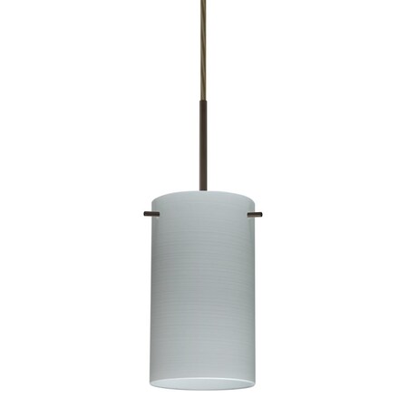 Besa Lighting Besa Stilo 7 LED Pendant Chalk Bronze 1x9W LED 1BC-4404KR-LED-BR